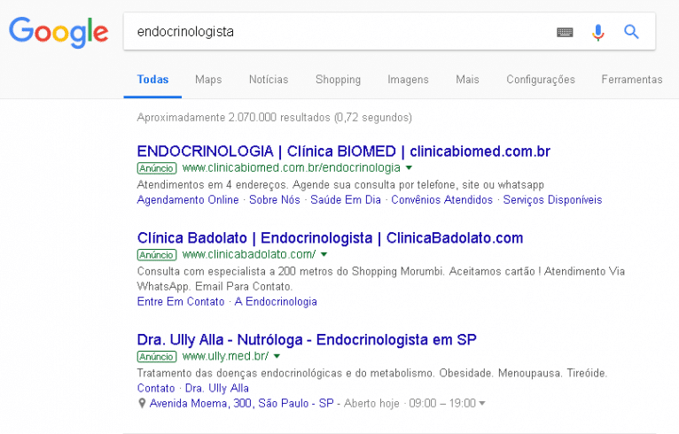 marketing digital para endocrinologista