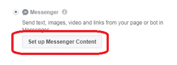 Mensagem Patrocinada Facebook 2