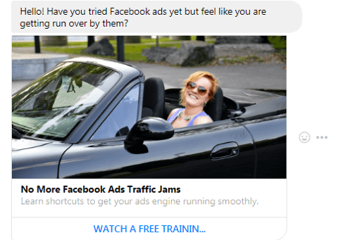 Mensagem Patrocinada Facebook