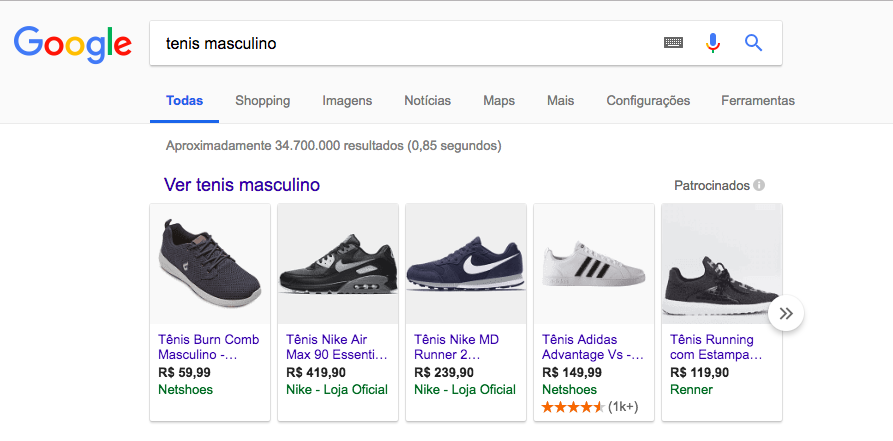 anuncios google shopping